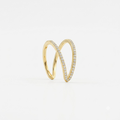 AURORA CRYSTAL TWIST RING [RING 31011 AT 2]