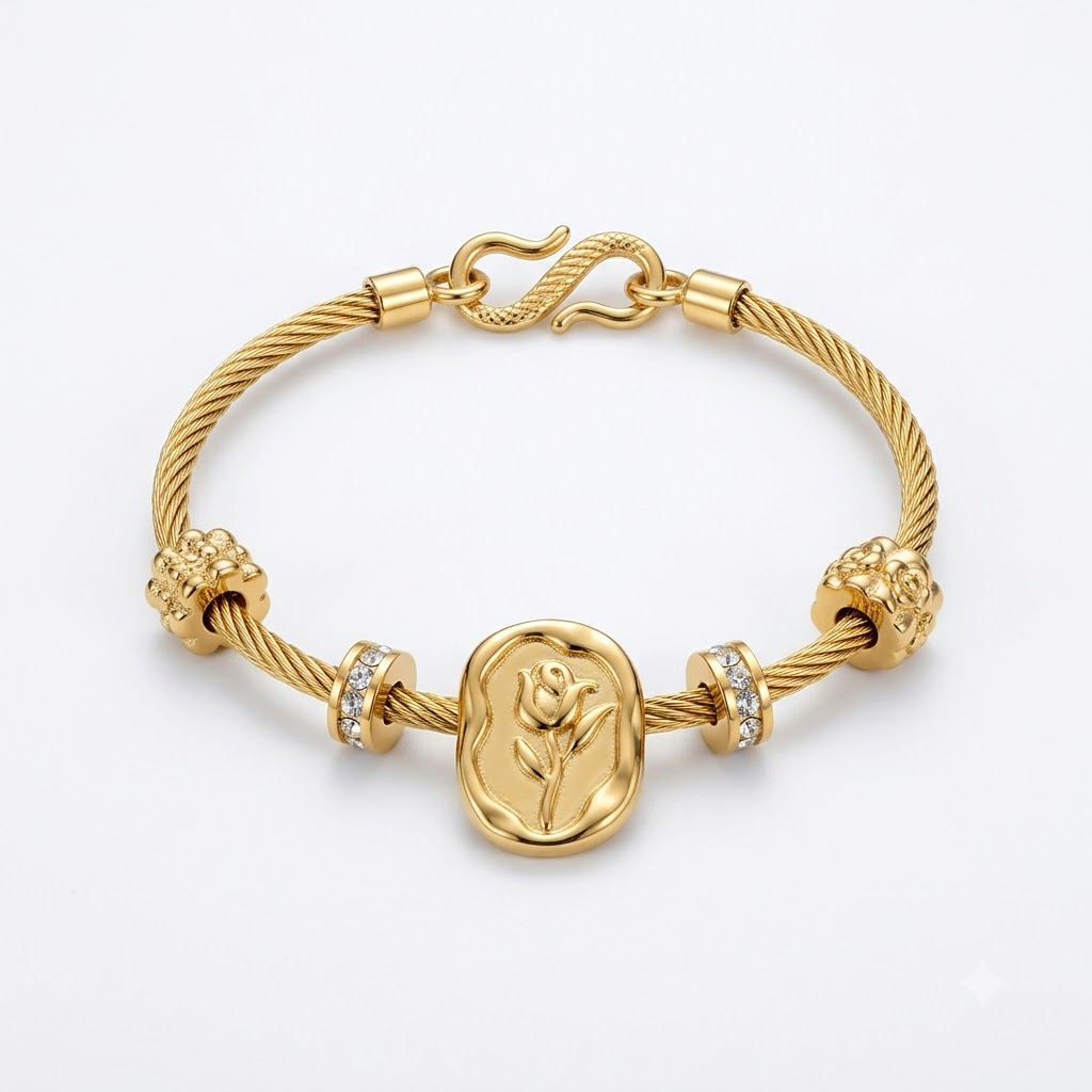ELYSIAN GOLD CHARM BRACELET [KADA B 1.55]