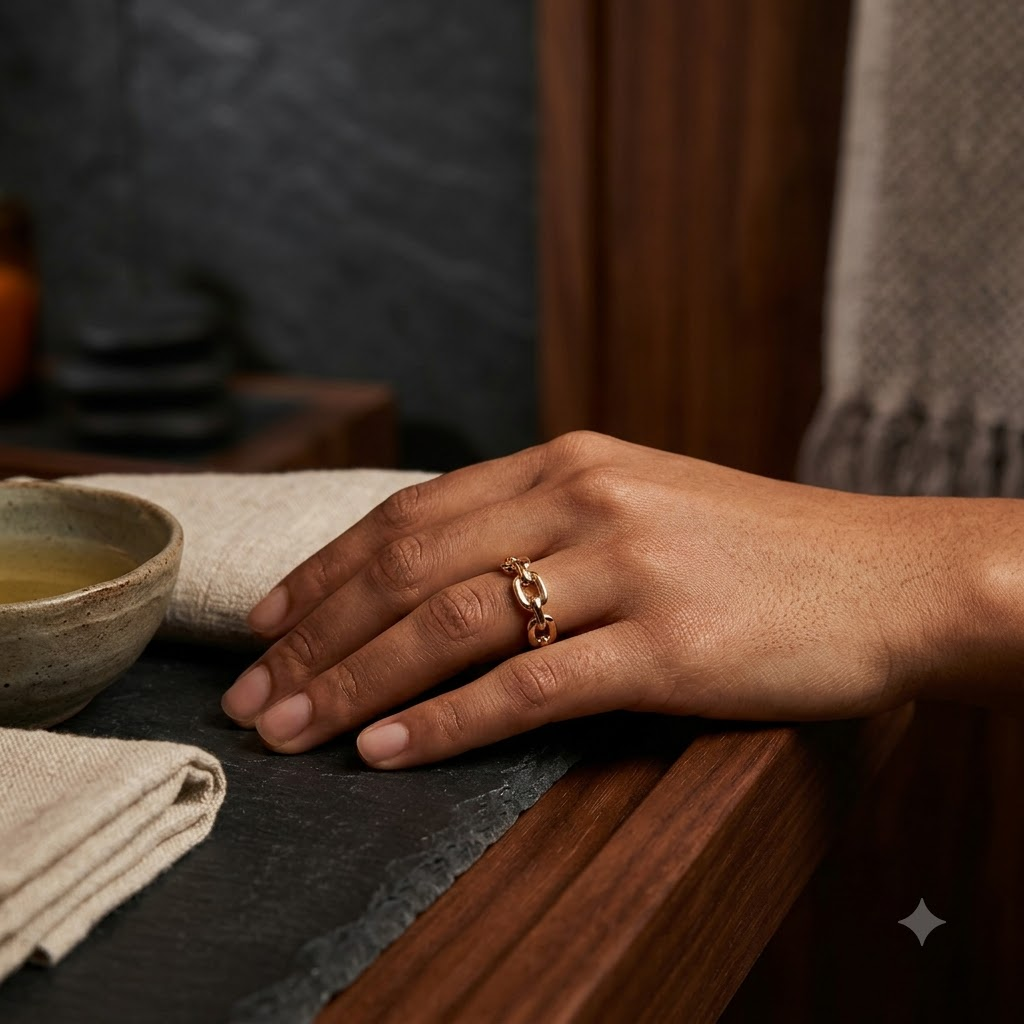 MODERN CHAIN LINK RING [3129 A1]