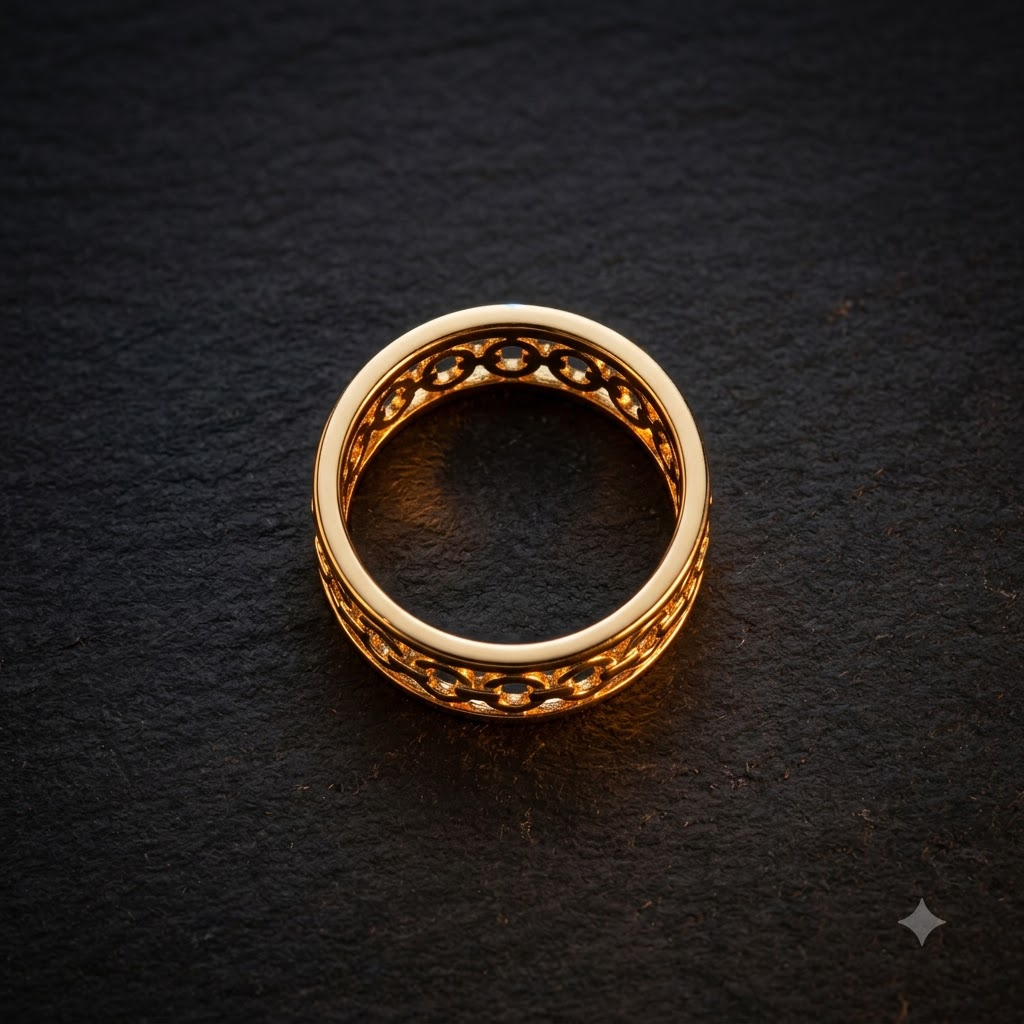 CLASSIC GOLD HALO RING [RINGS 0.65]