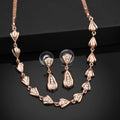Rose Gold Plated Classic Necklace Set